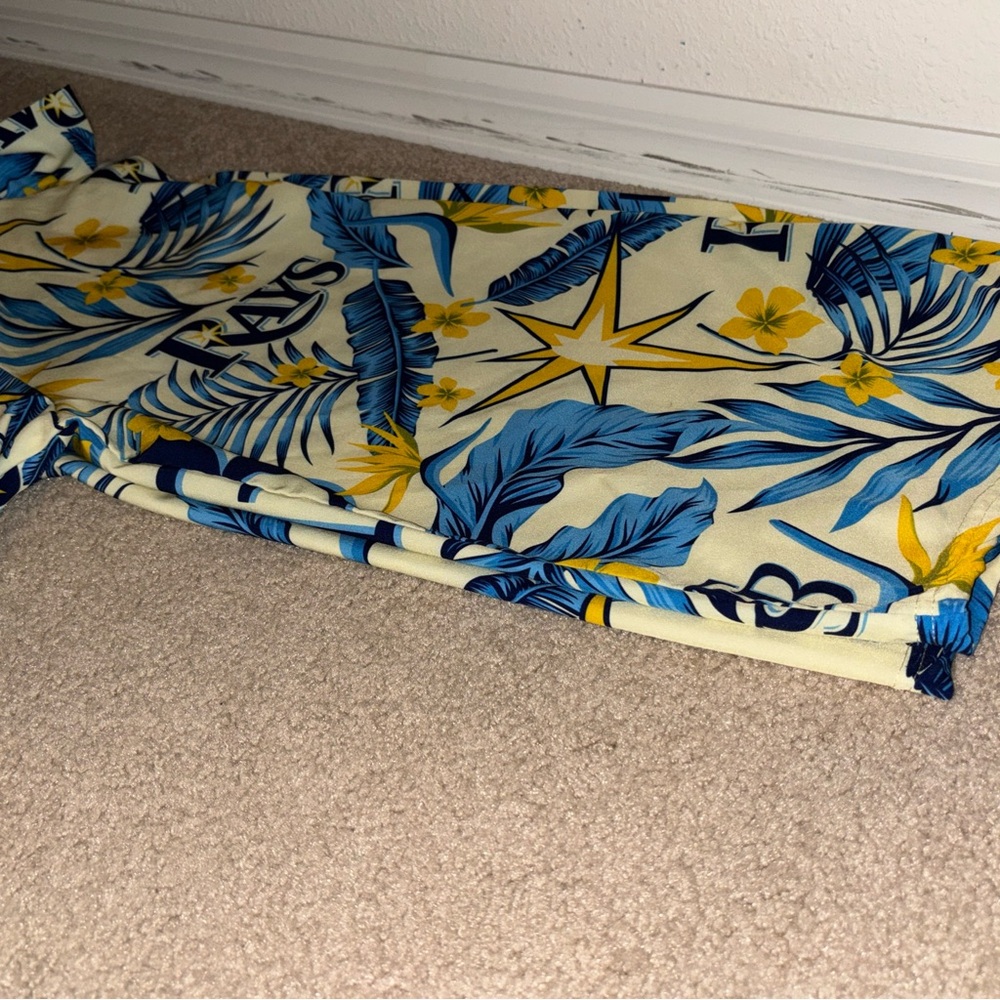 Dave Wills Match-Up Tampa Bay Rays Baseball Hawaiian Shirt SGA Giveaway Size M - Picture 10 of 15